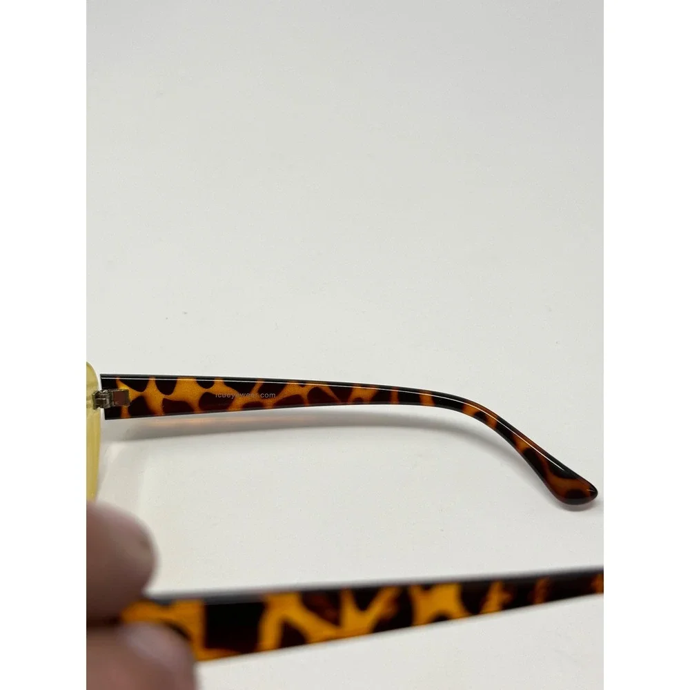 ICU Eyewear Yellow Cat Eye Sunglasses Brown Gradient Tortoiseshell frame only